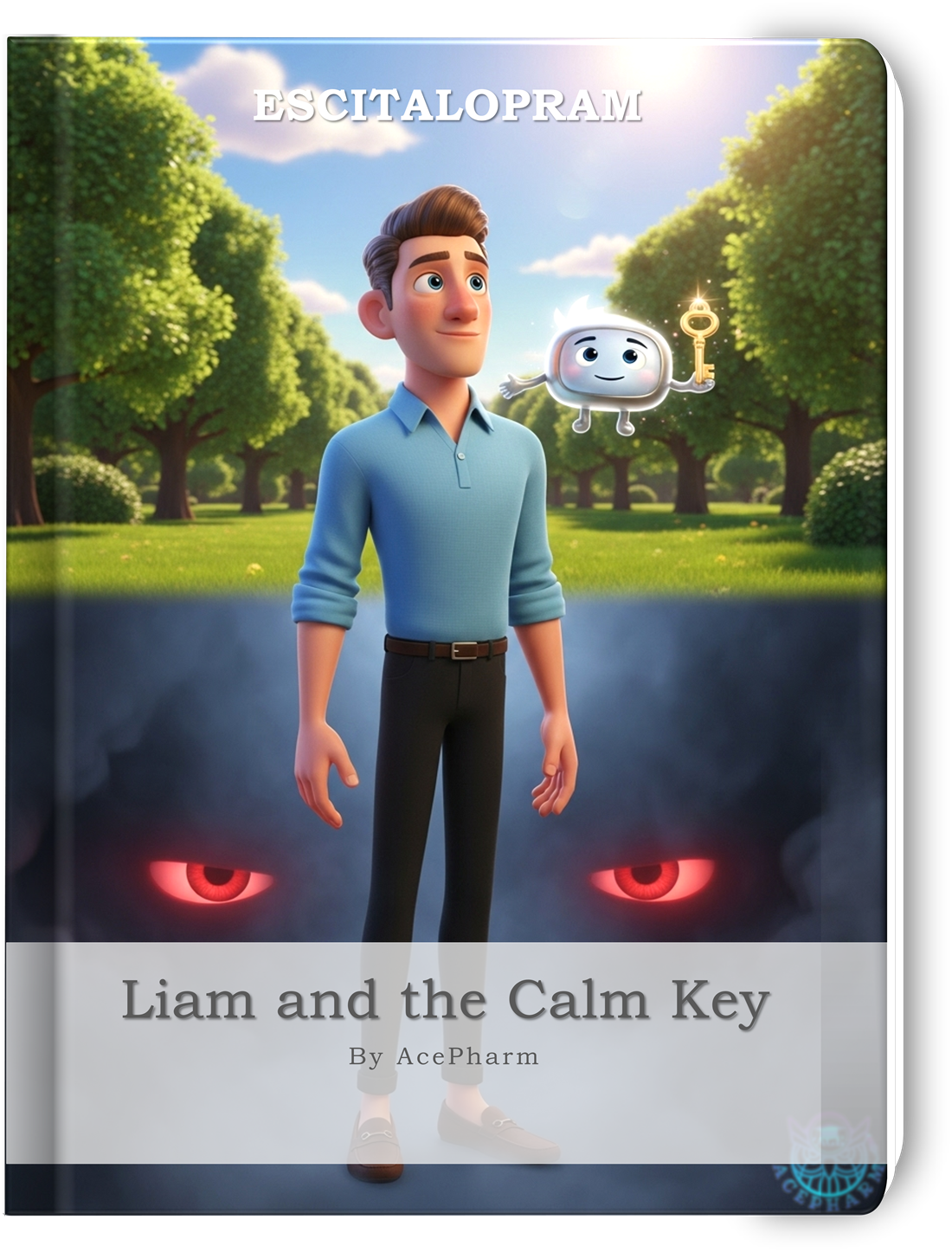 Liam and the Calm Key Escitalopram storybook cover
